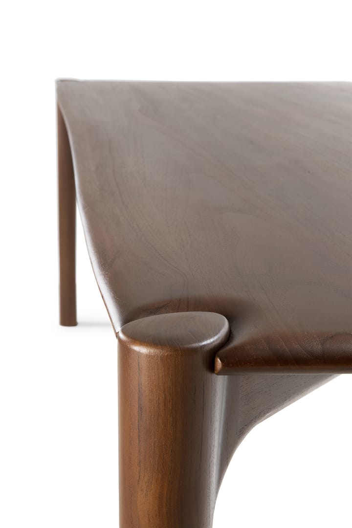 PI Dining table 140x80 cm, Lacquered teak brown Ethnicraft