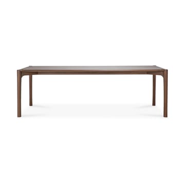 PI Dining table 240x100 cm - Lacquered teak brown - Ethnicraft