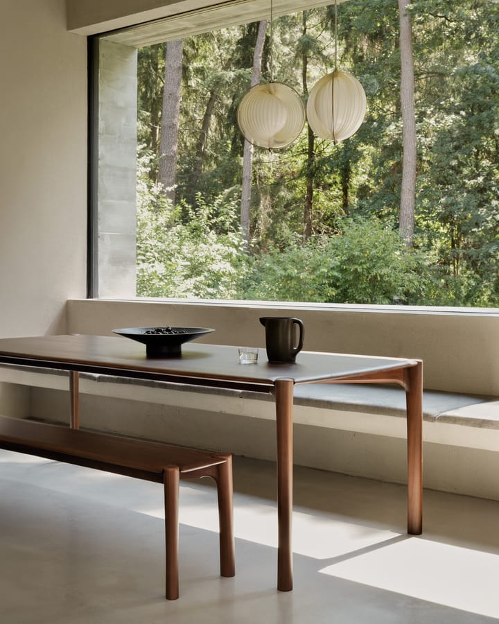 PI Dining table 240x100 cm, Lacquered teak brown Ethnicraft