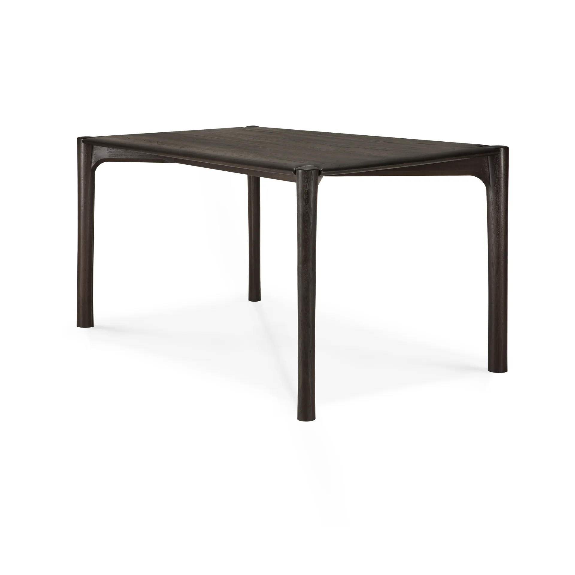 PI Dining table, Dark brown teak, 140x80 cm Ethnicraft