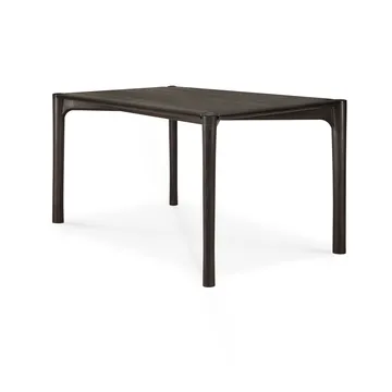 PI Dining table - Dark brown teak, 140x80 cm - Ethnicraft