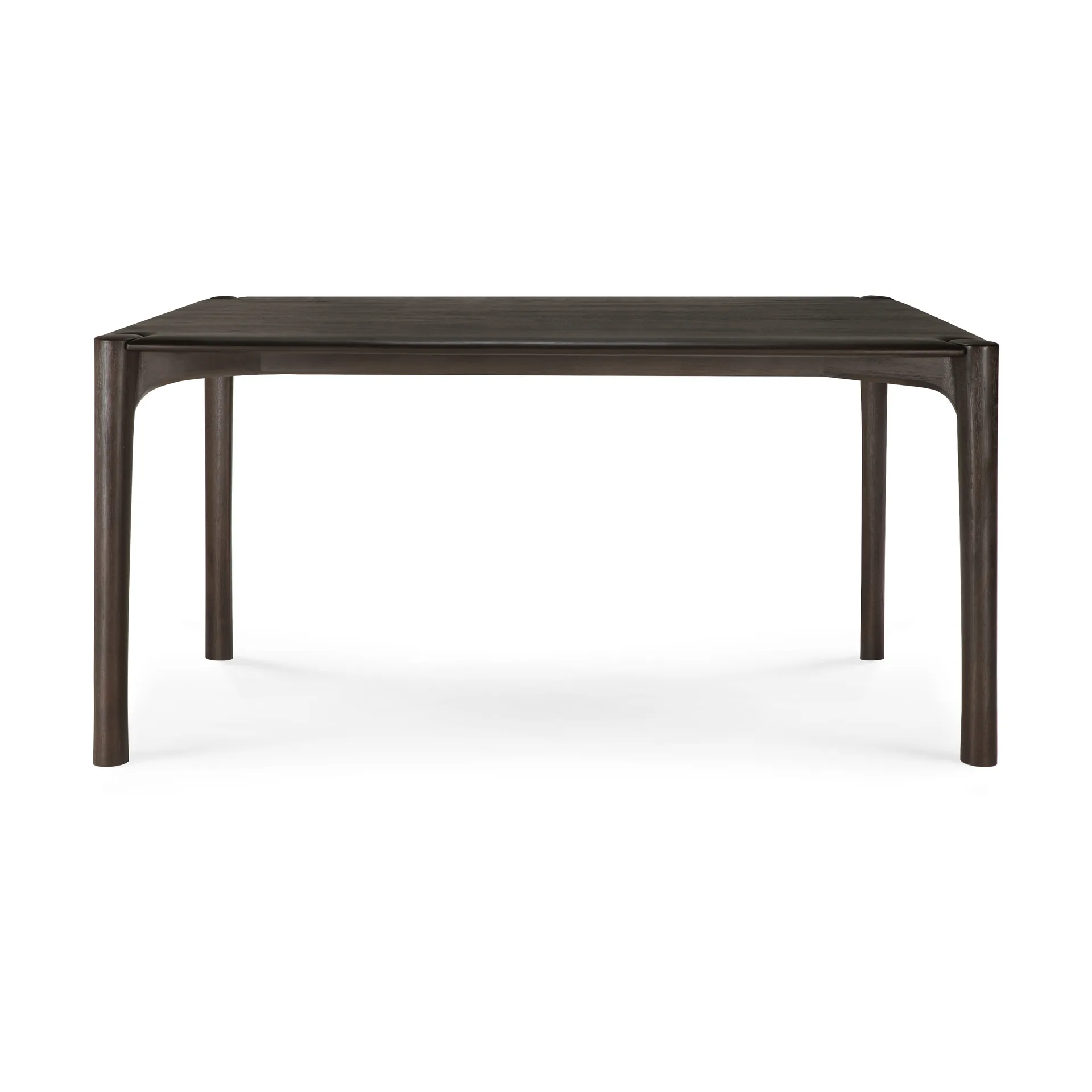 PI Dining table, Dark brown teak, 160x80 cm Ethnicraft