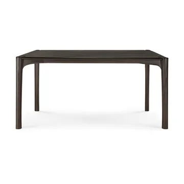PI Dining table - Dark brown teak, 160x80 cm - Ethnicraft
