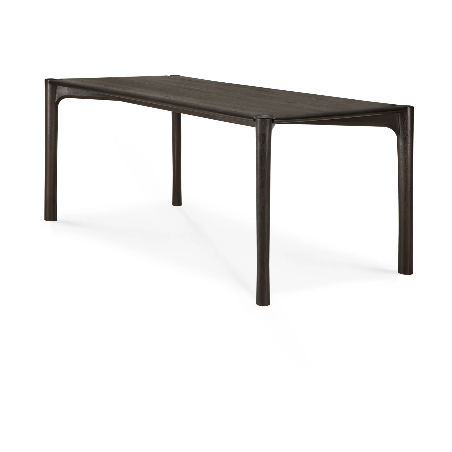 PI Dining table, Dark brown teak, 180x90 cm Ethnicraft