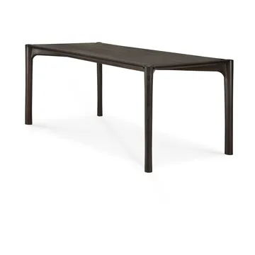 PI Dining table - Dark brown teak, 180x90 cm - Ethnicraft
