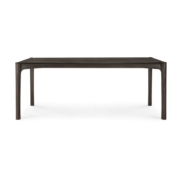 PI Dining table - Dark brown teak, 200x95 cm - Ethnicraft