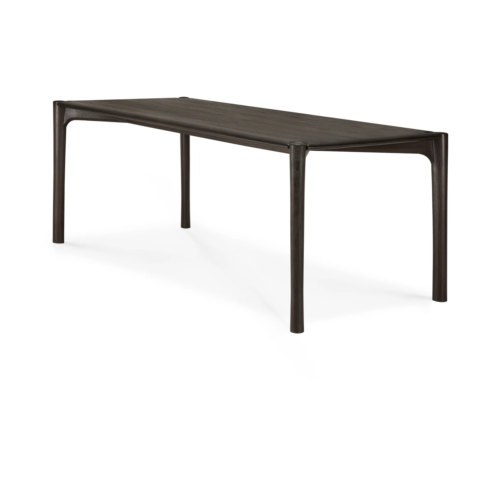 PI Dining table, Dark brown teak, 200x95 cm Ethnicraft