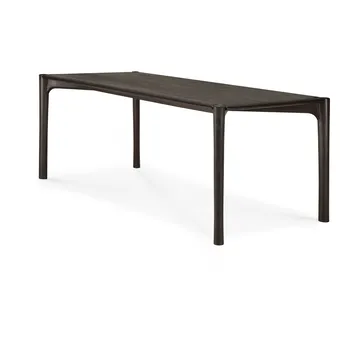 PI Dining table - Dark brown teak, 200x95 cm - Ethnicraft
