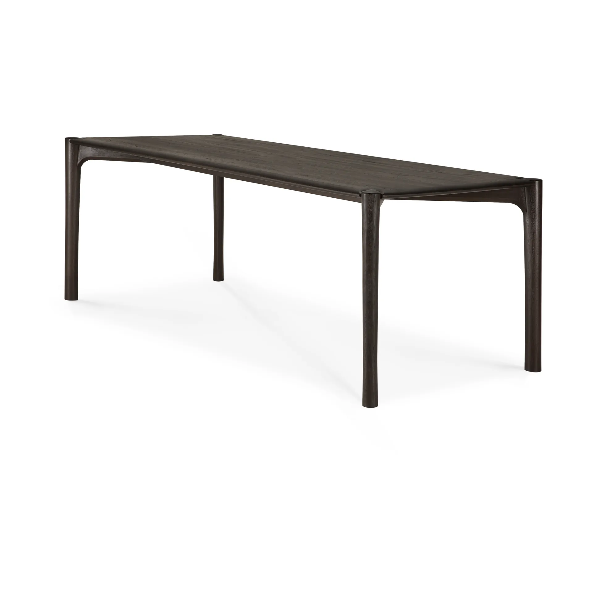 PI Dining table, Dark brown teak, 220x95 cm Ethnicraft
