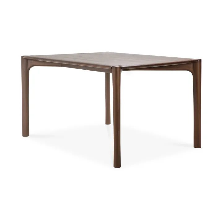 PI Dining table - Lacquered teak brown, 140x80 cm - Ethnicraft