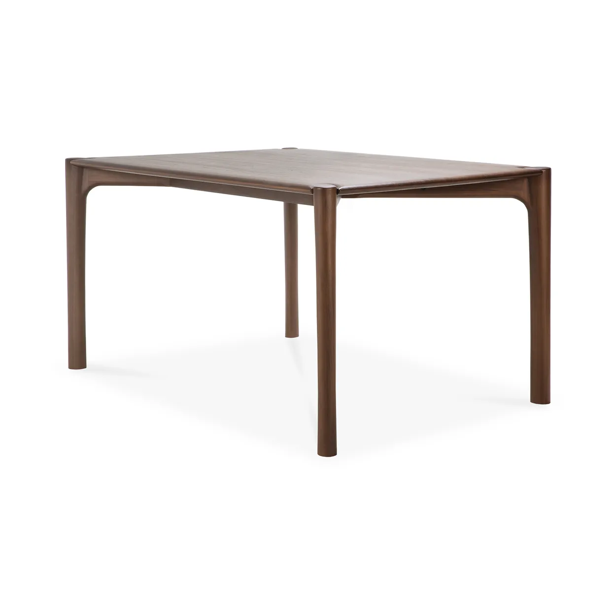 Ethnicraft PI Dining table Lacquered teak brown, 160x80 cm