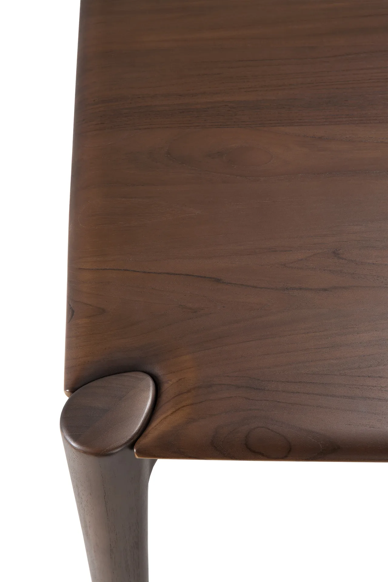 PI Dining table, Lacquered teak brown, 220x95 cm Ethnicraft