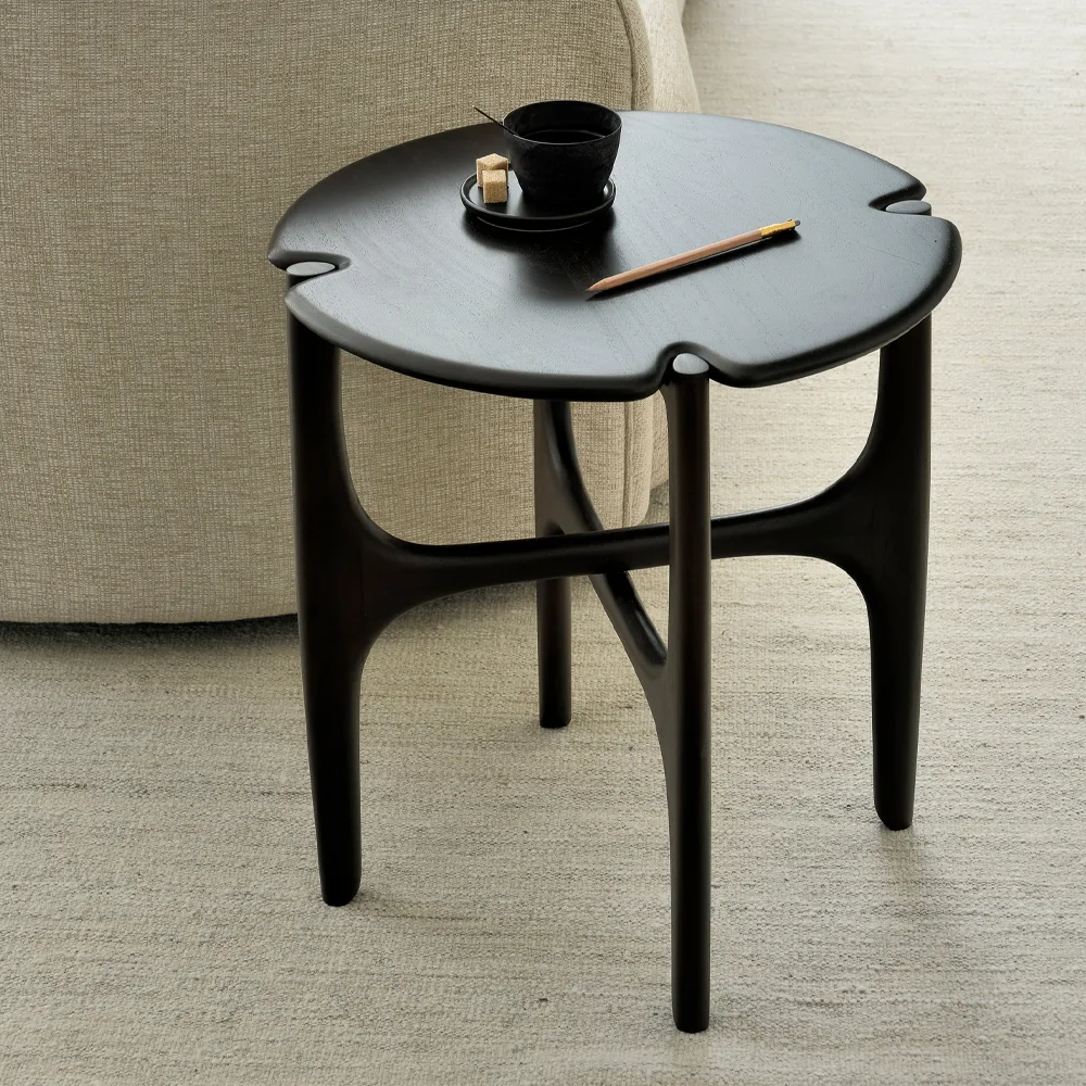 PI side table, Mahogany dark brown Ethnicraft