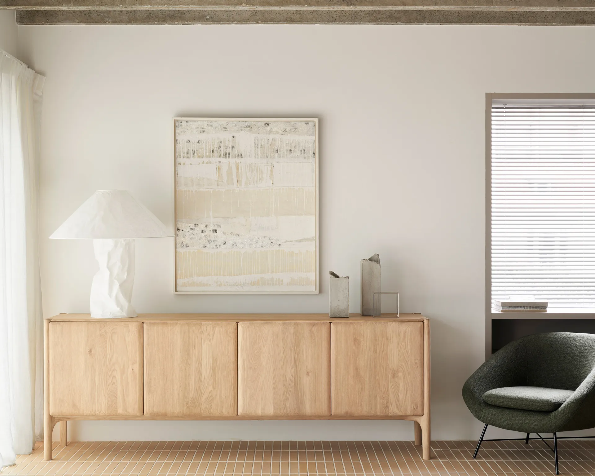 PI Sideboard, Oak, 4 doors Ethnicraft