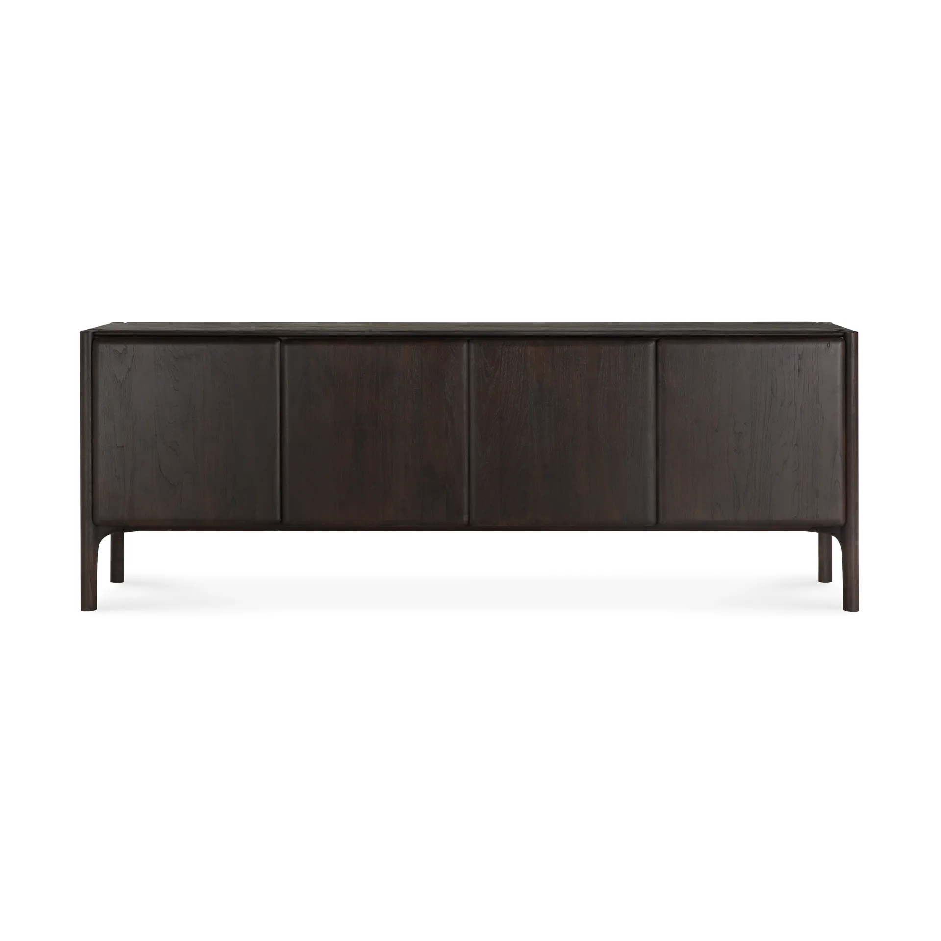 PI Sideboard, Teak dark brown, 4 doors Ethnicraft