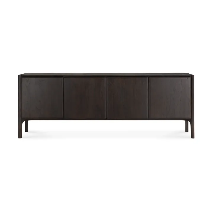PI Sideboard - Teak dark brown, 4 doors - Ethnicraft