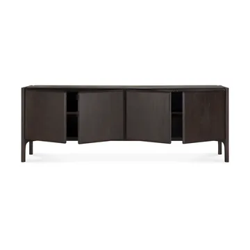 PI Sideboard - Teak dark brown, 4 doors - Ethnicraft