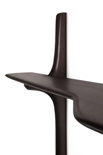 PI wall-mounted desk - Dark brown mahogany, 140x48 cm - Ethnicraft