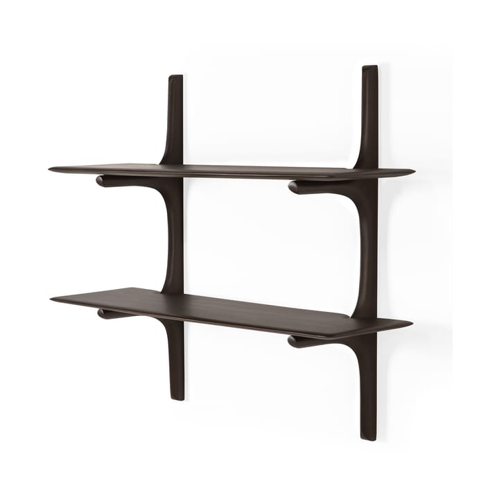 PI wall shelf - Lacquered mahogany - 2 shelves - Ethnicraft