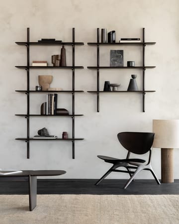 PI wall shelf - Lacquered mahogany - 2 shelves - Ethnicraft