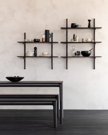 PI wall shelf - Lacquered mahogany - 2 shelves - Ethnicraft
