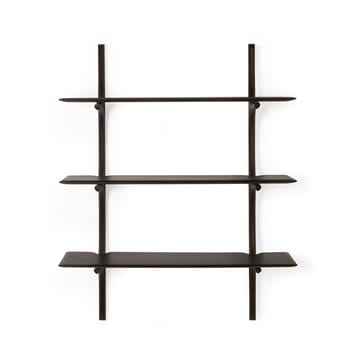 PI wall shelf - Lacquered mahogany-3 shelves-dark brown - Ethnicraft