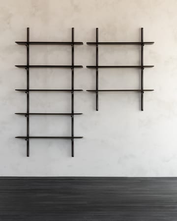 PI wall shelf - Lacquered mahogany-3 shelves-dark brown - Ethnicraft