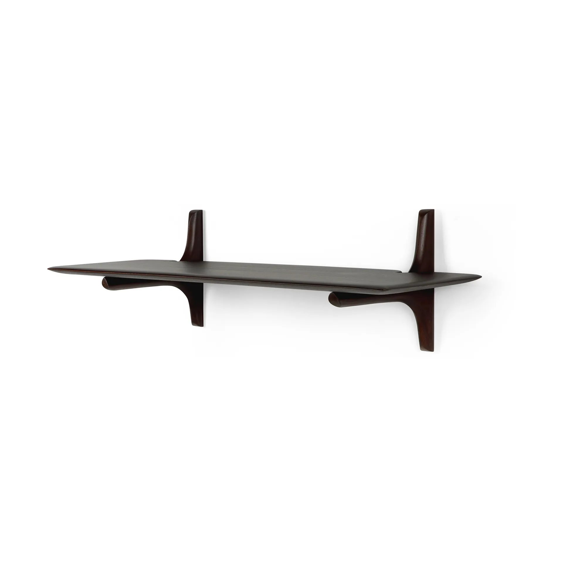 PI wall shelf, Mahogany dark brown 100 cm Ethnicraft