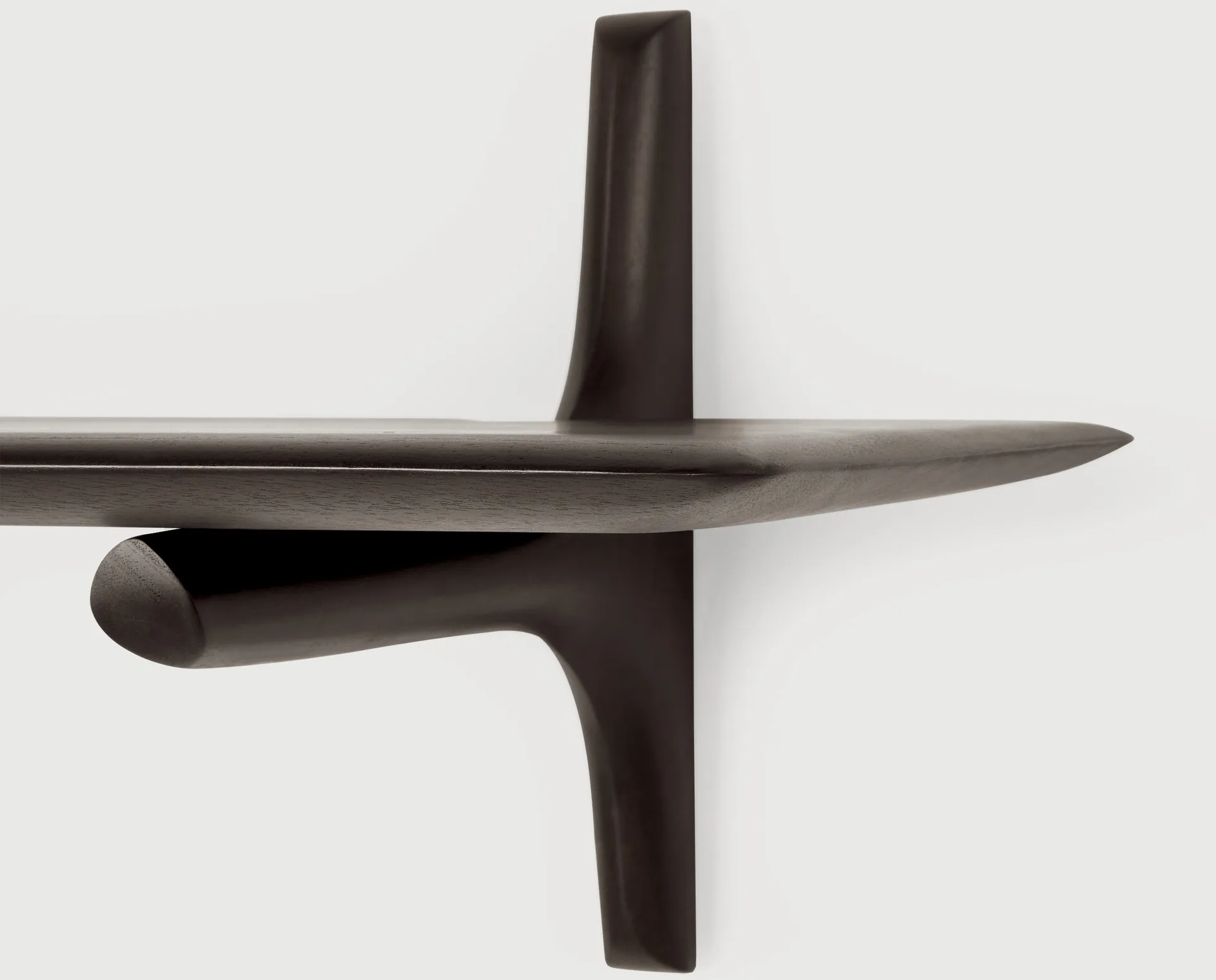 PI wall shelf, Mahogany dark brown 100 cm Ethnicraft