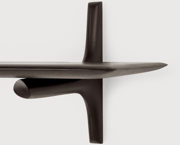 PI wall shelf - Mahogany dark brown 100 cm - Ethnicraft