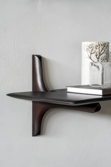 PI wall shelf - Mahogany dark brown 100 cm - Ethnicraft