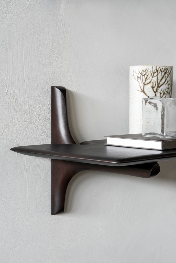 PI wall shelf, Mahogany dark brown 100 cm Ethnicraft