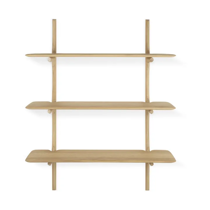 PI wall shelf - Oak, 3 shelves - Ethnicraft