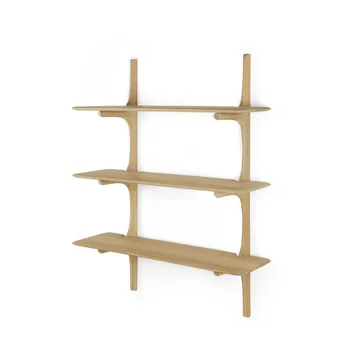 PI wall shelf - Oak, 3 shelves - Ethnicraft