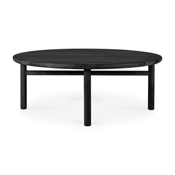 Quatro outdoor coffee table black stained teak - Ø95 cm - Ethnicraft