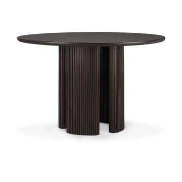 Roller Max mat table Ø150 cm - Dark brown stained mahogany - Ethnicraft