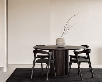 Roller Max mat table Ø150 cm - Dark brown stained mahogany - Ethnicraft