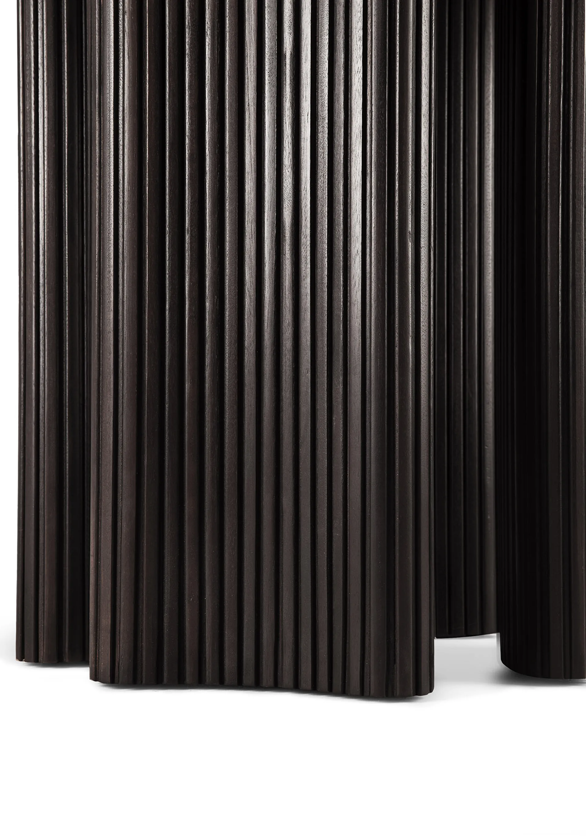 Roller Max mat table, Dark brown stained mahogany Ethnicraft