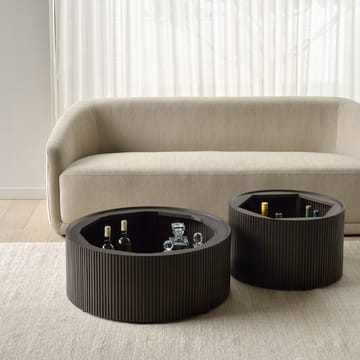 Roller Max round coffee table - Mahogany dark brown 60 cm - Ethnicraft