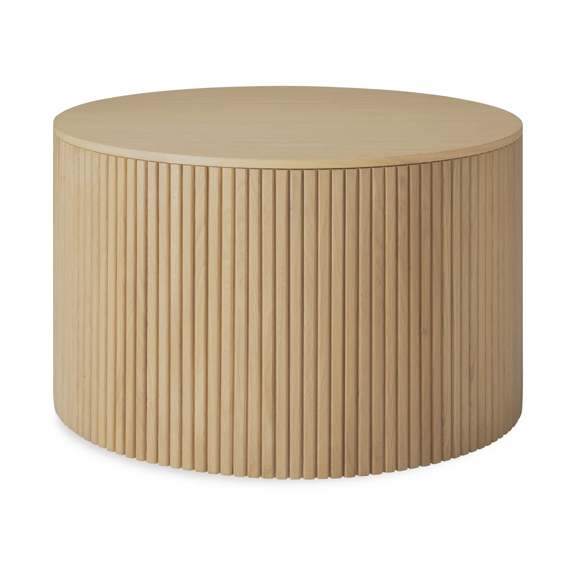 Roller Max round coffee table, Oak, Ø60 cm Ethnicraft