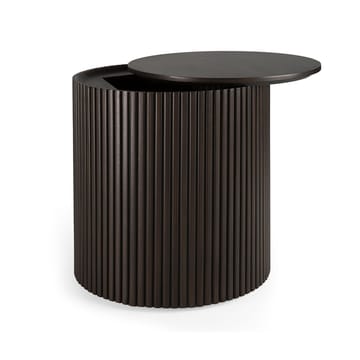 Roller Max side table - Mahogany dark brown round - Ethnicraft