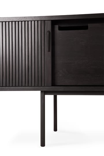 Roller Max TV unit - Lacquered teak-black-2 doors - Ethnicraft