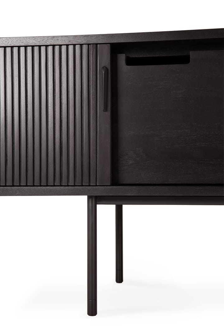Roller Max TV unit, Lacquered teak-black-2 doors Ethnicraft