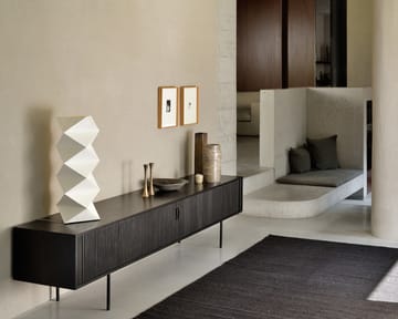 Roller Max TV unit - Lacquered teak-black-2 doors - Ethnicraft