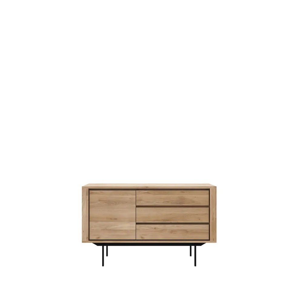 Shadow sideboard, Oak-Wax oil 1 door 3 drawers Ethnicraft