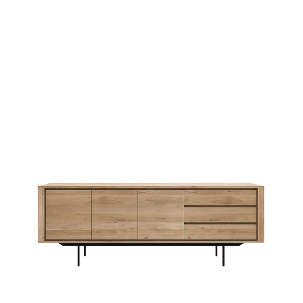 Shadow sideboard, Oak-wax oil 3 doors 3 drawers Ethnicraft