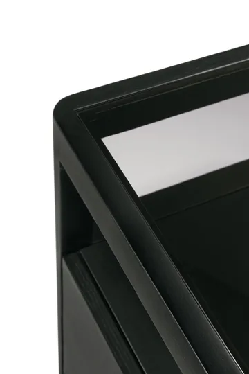 Spindle dresser - Black lacquered oak, 4 drawers - Ethnicraft