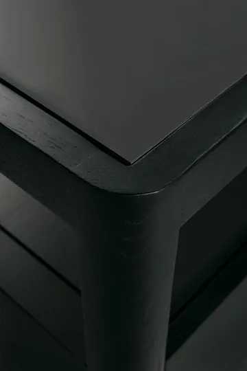 Spindle dresser - Black lacquered oak, 4 drawers - Ethnicraft