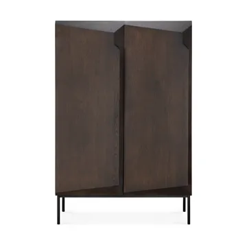 Stairs cabinet - Brown lacquered oak-2 doors, 100x150 cm - Ethnicraft