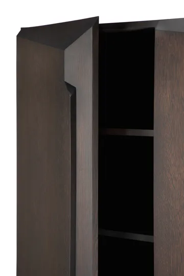 Stairs cabinet - Brown lacquered oak-2 doors, 100x150 cm - Ethnicraft